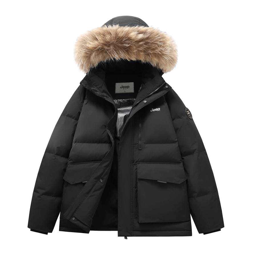 Jeep Jeep Down Jackets Men's Fleece Lined
