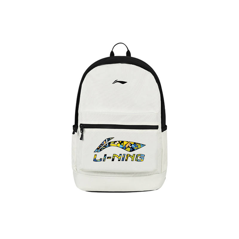 Li-Ning Li Ning Polyester Backpack Regular Unisex Beige Black