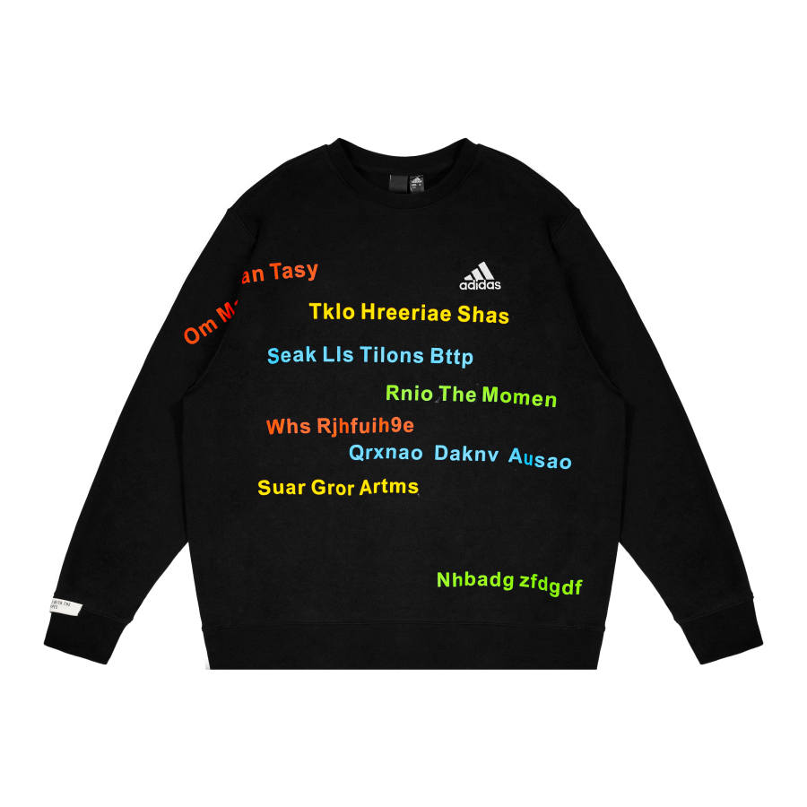 Adidas Adidas Sweatshirts Unisex Black Crew Neck Moderate Regular