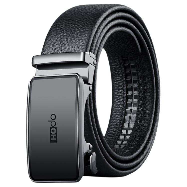 Hodo Top Grain Cow Leather Belts Men's Black 3.5cm