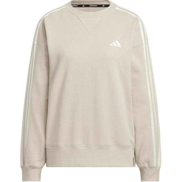 Adidas Adidas Sweatshirts Women's Beige Crew Neck Moderate