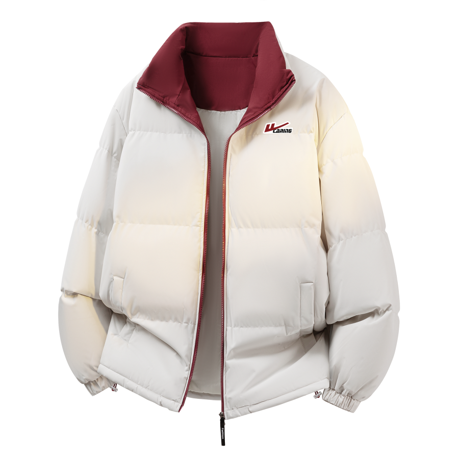 WARRIOR WARRIOR Puffer Jackets Unisex Stand Collar Thickened Padded Puffer Jacket