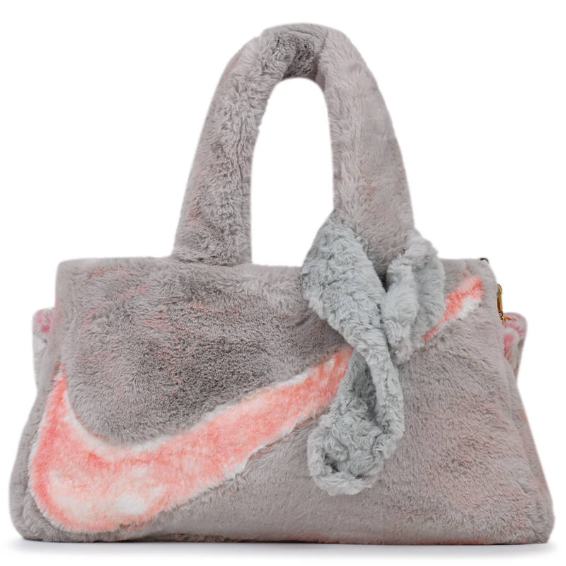 Nike Nike Fabric Tote Bag, Shopping Bag, Shoulder Bag, Handbag Women's Gray Pink