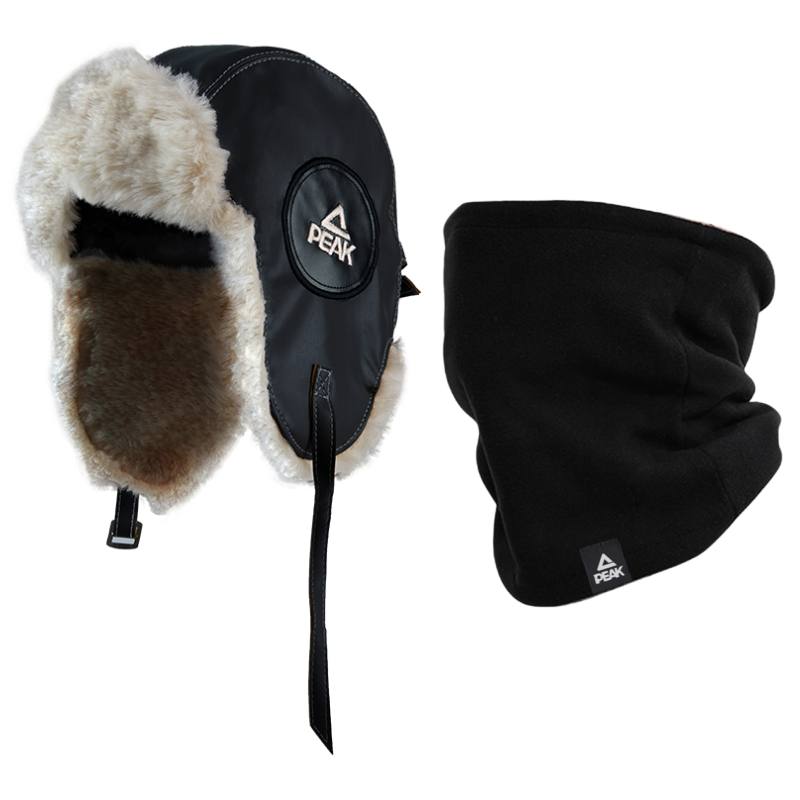 PEAK Thickened And Fleece Lined Cold Resistant Thermal Earmuff Anti Freezing Outdoor Sports Cycling Travel Polyurethane