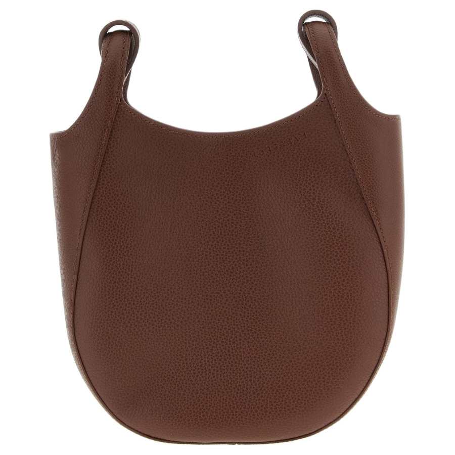 Longchamp small Le Foulonné grained-leather crossbody bag
