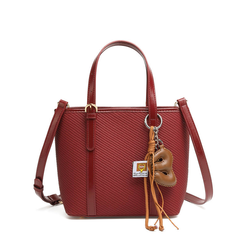 PAYOT Synthetic Leather Handbag Regular Women's Burgundy