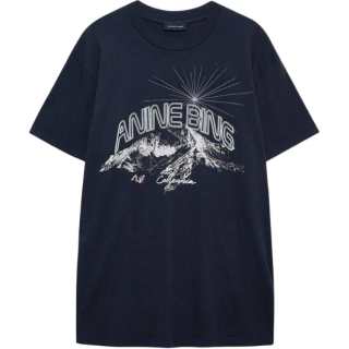 Anine Bing The Walker Crewneck Short-Sleeved T-Shirt