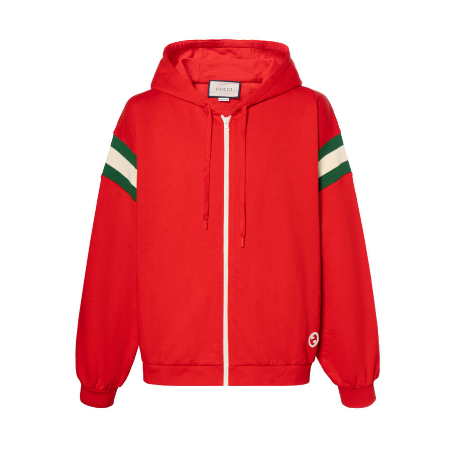 GUCCI Jersey Zipped Hoodie