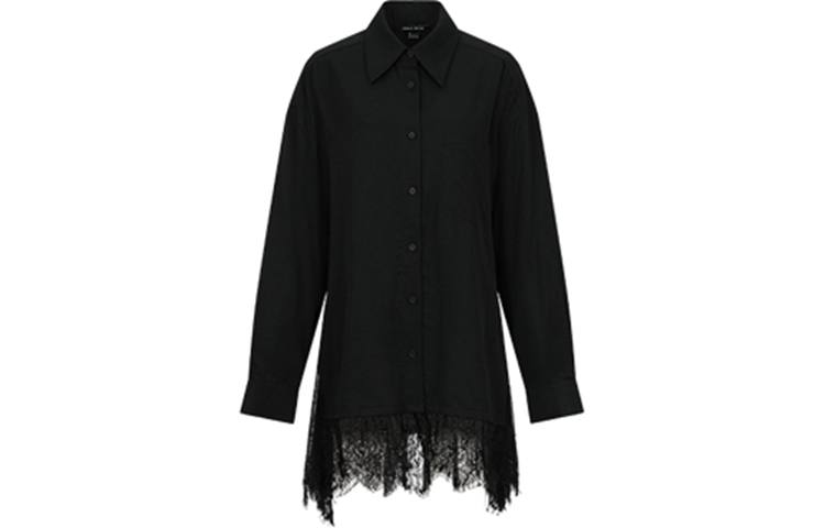 URBAN REVIVO Shirts Women's Black Lapel