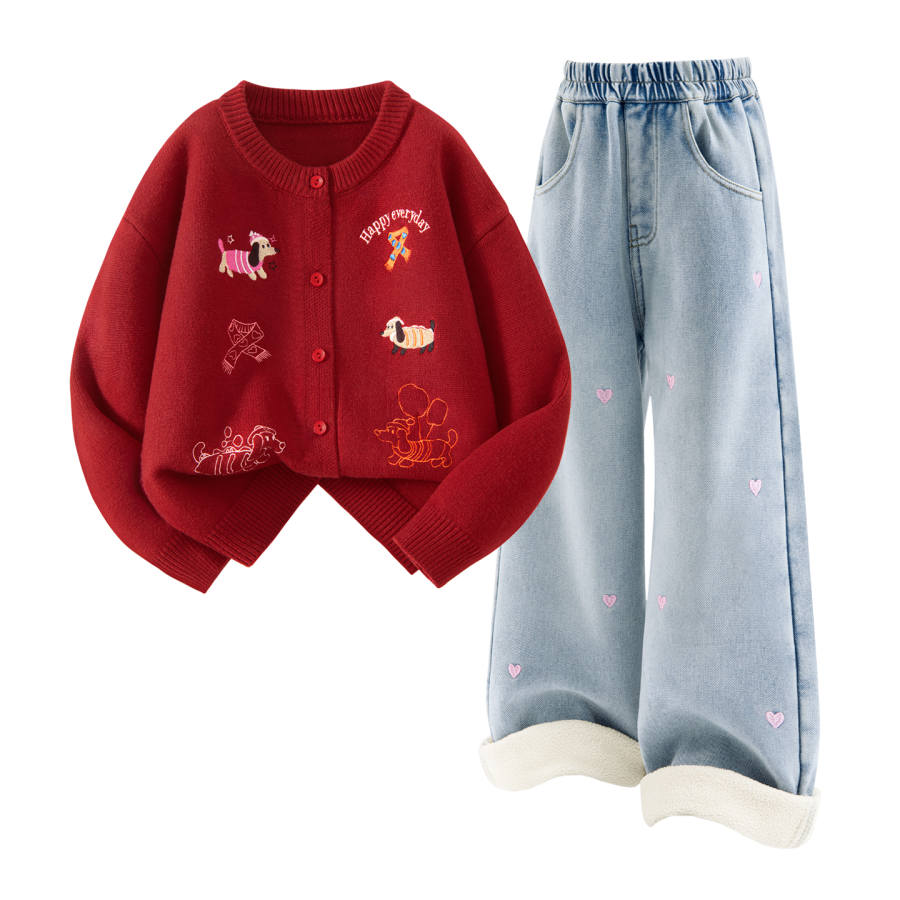 Disney Kids Casual Sportswear Crew Neck Thickened
