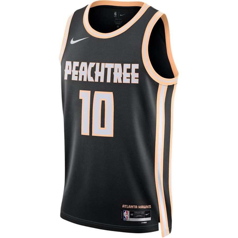 Nike Nike Zaccharie Risacher Atlanta Hawks City Edition Men's Nike Nba Swingman Jersey
