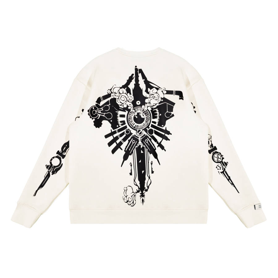 Adidas Adidas Sweatshirts Unisex White Crew Neck Moderate Regular