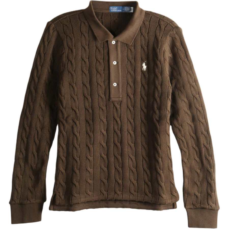 Polo Ralph Lauren Cable-Knit Polo Jumper