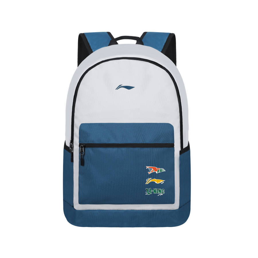 Li-Ning Li Ning Polyester Backpack Regular Unisex Blue White