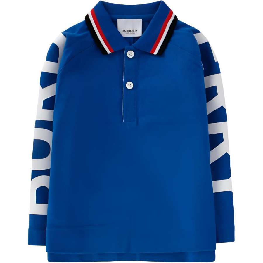 Burberry Kids T Shirts Polo Collar Moderate