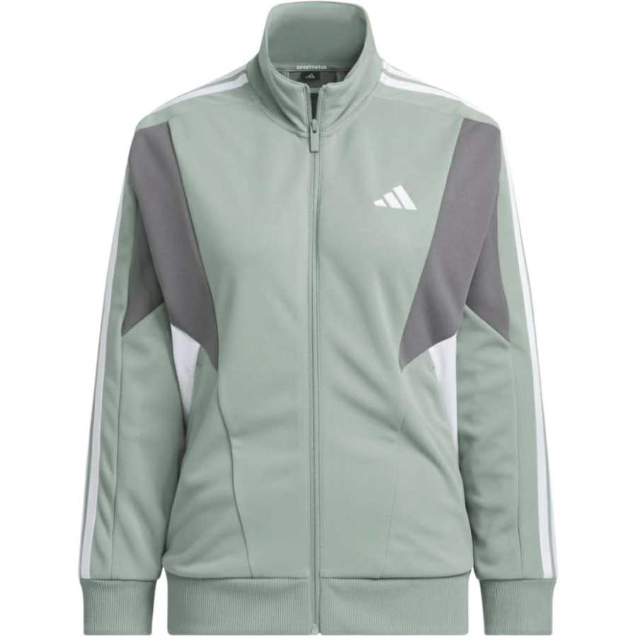 Adidas Adidas AEROREADY Jackets & Coats Japan Version Women's Silver Green