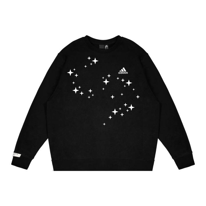 Adidas Adidas Sweatshirts Unisex Black Crew Neck Moderate Regular