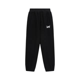 LEE KIDS Knitted Sweatpants Fleece Lined Thermal Comfortable Loose Fit Straight Fit Elastic Cuff Windproof Teenagers