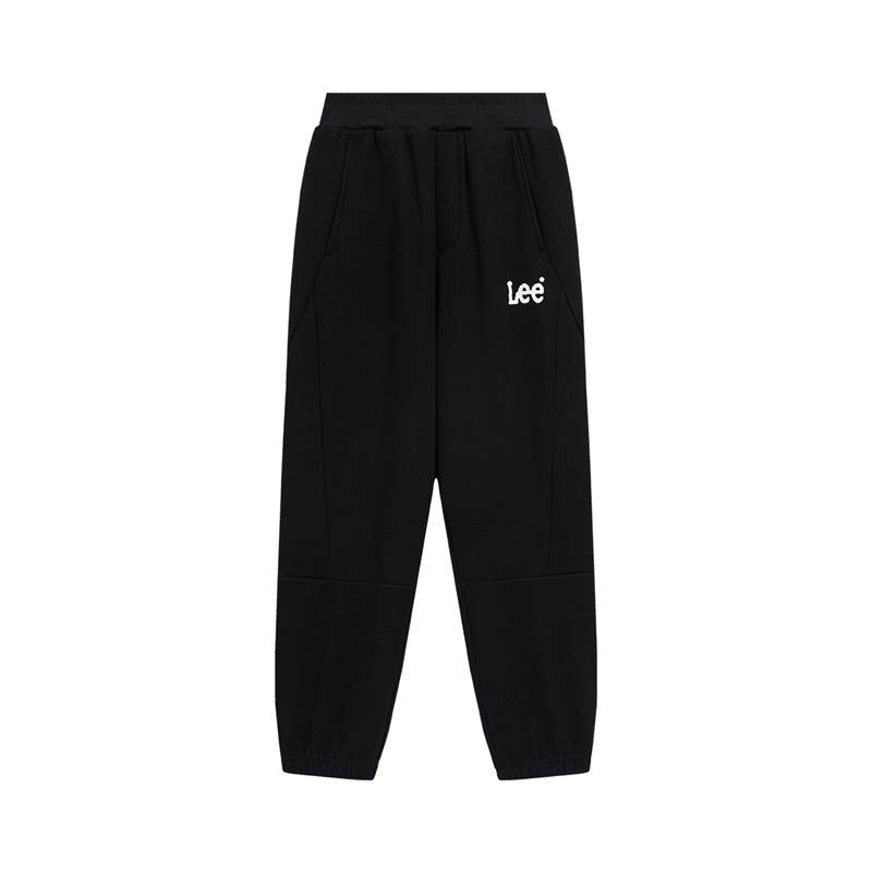 LEE KIDS Knitted Sweatpants Fleece Lined Thermal Comfortable Loose Fit Straight Fit Elastic Cuff Windproof Teenagers