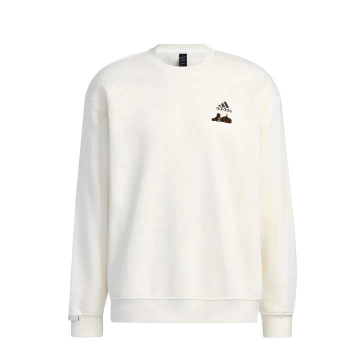 Adidas Adidas LABEL Sweatshirts Unisex White Crew Neck Thickened Regular