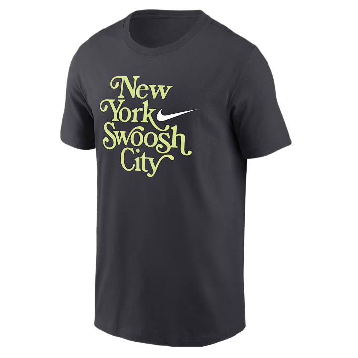 Nike Nike Swoosh T Shirts Men's Anthracite Crew Neck