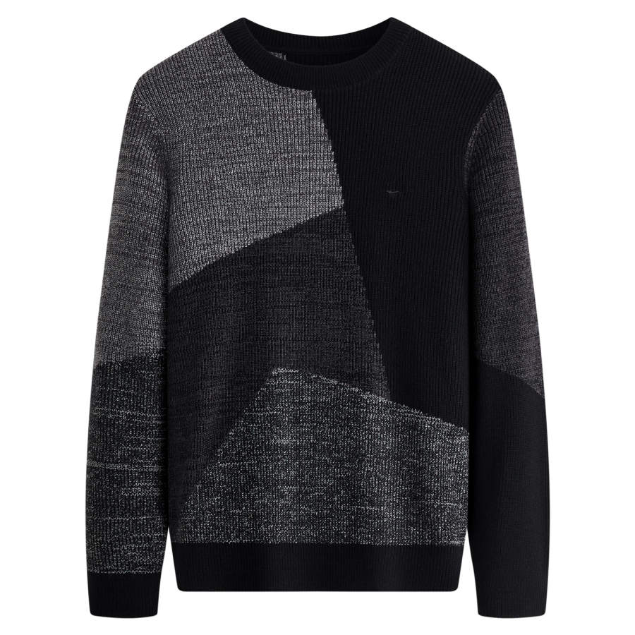 SEPTWOLVES SEPTWOLVES Sweaters Men's Heather Gray Crew Neck Moderate