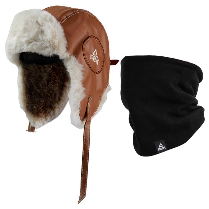 PEAK Thickened And Fleece Lined Cold Resistant Thermal Earmuff Anti Freezing Outdoor Sports Cycling Polyurethane