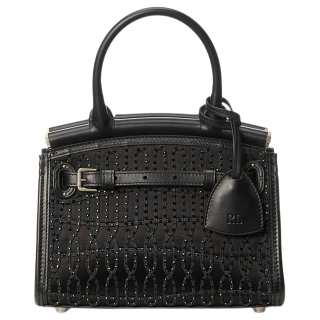 Ralph Lauren Collection Detachable Adjustable Strap Handbag Mini Women's Black