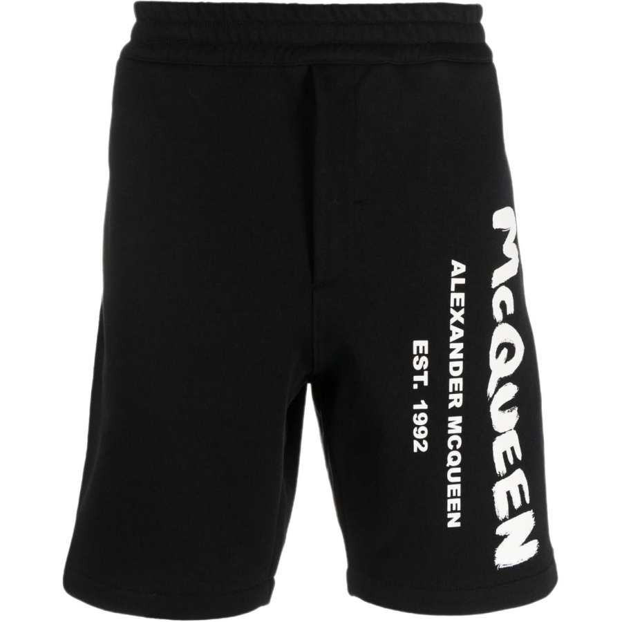 Alexander McQueen Alexander McQueen Logo Graffiti Bermuda Shorts