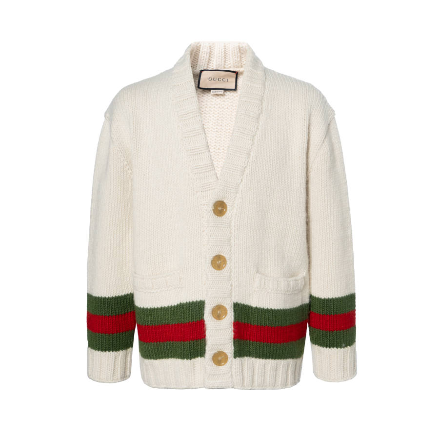 GUCCI Wed Detailed Knitted Cardigan