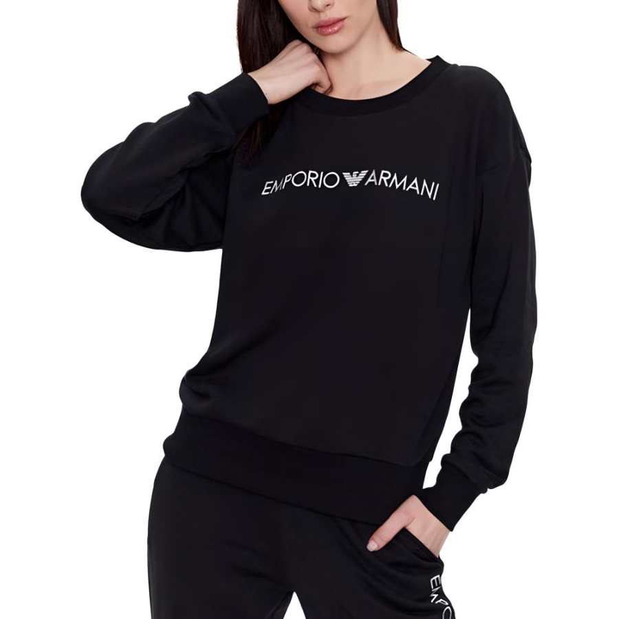 EMPORIO ARMANI FW23 Sweatshirt Women's Black