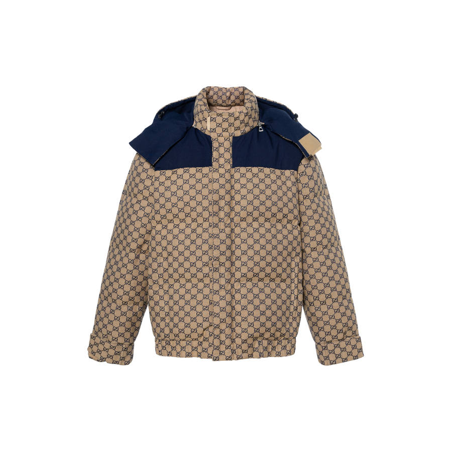 GUCCI GUCCI Gg Canvas Goose Down Jacket
