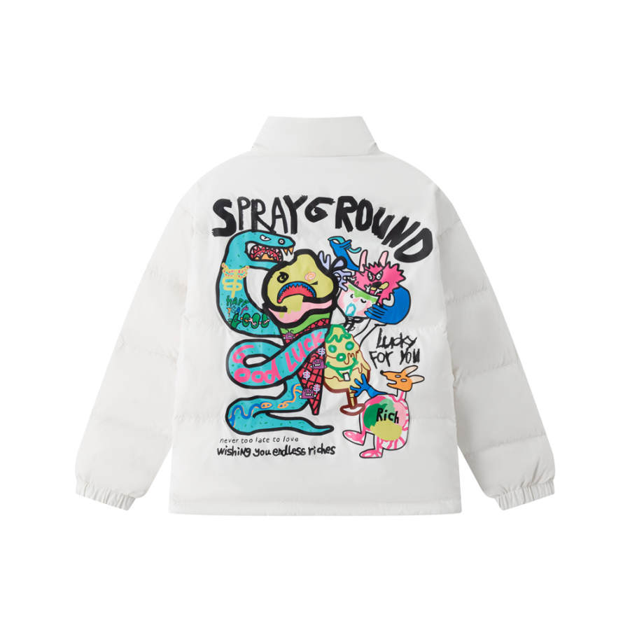 SPRAYGROUND SPRAYGROUND Down Jackets Unisex Stand Collar Thickened