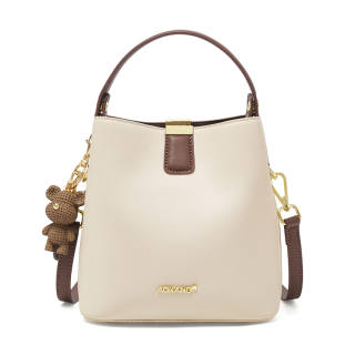 AOKANG Cow Leather With Synthetic Leather Bucket Bag Regular Women's Multicolor