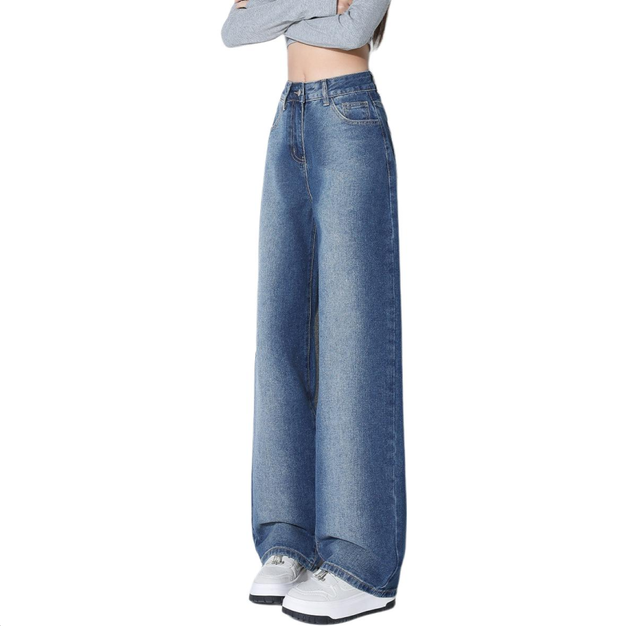 Tonlion Jeans Women's Medium Blue Moderate Straight Fit Pants