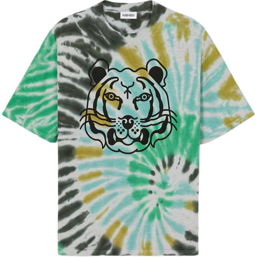 KENZO K Tiger Tie Dye T Shirt
