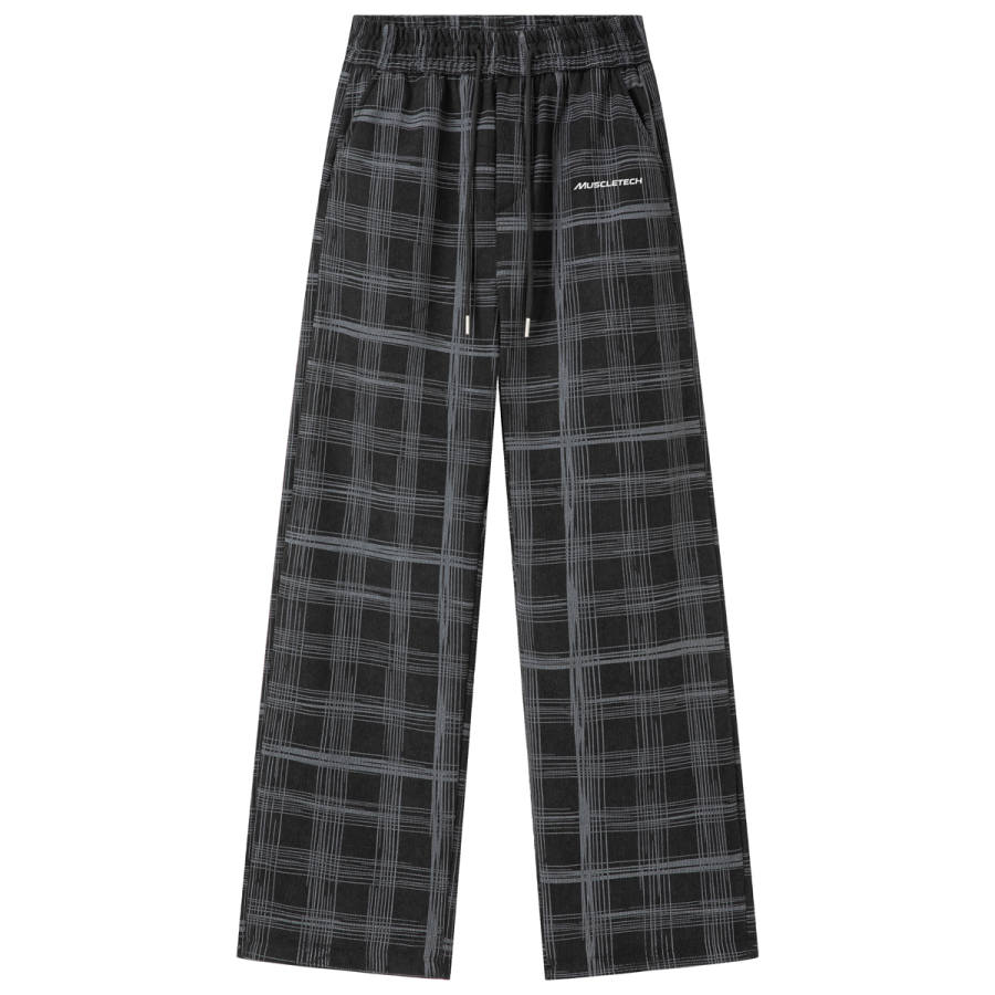 MUSCLETECH Casual Pants Unisex Thickened And Fleece Lined Straight Fit Pants