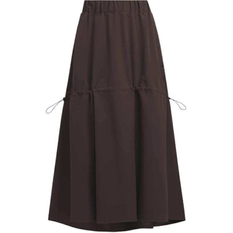 Adidas Adidas Casual Long Skirt Japan Version Women's Brown