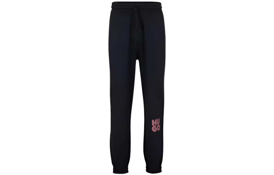 HUGO BOSS SS23 Knitted Sweatpants Men's Black