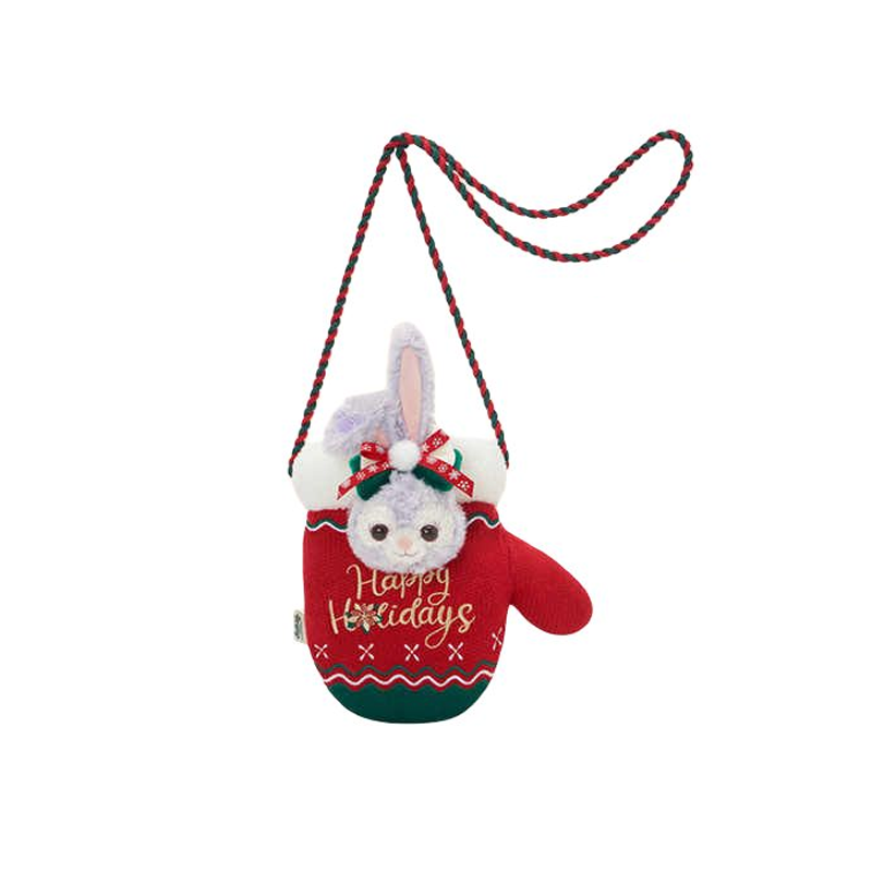 Disney 2023 Winter Duffy And Friends Acrylic Plush Shoulder Bag, Crossbody Bag Regular Women's Red