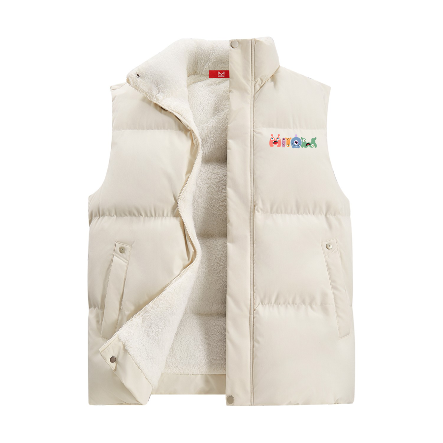 MIIOW Vests Unisex Stand Collar Thickened And Fleece Lined Urban Techwear