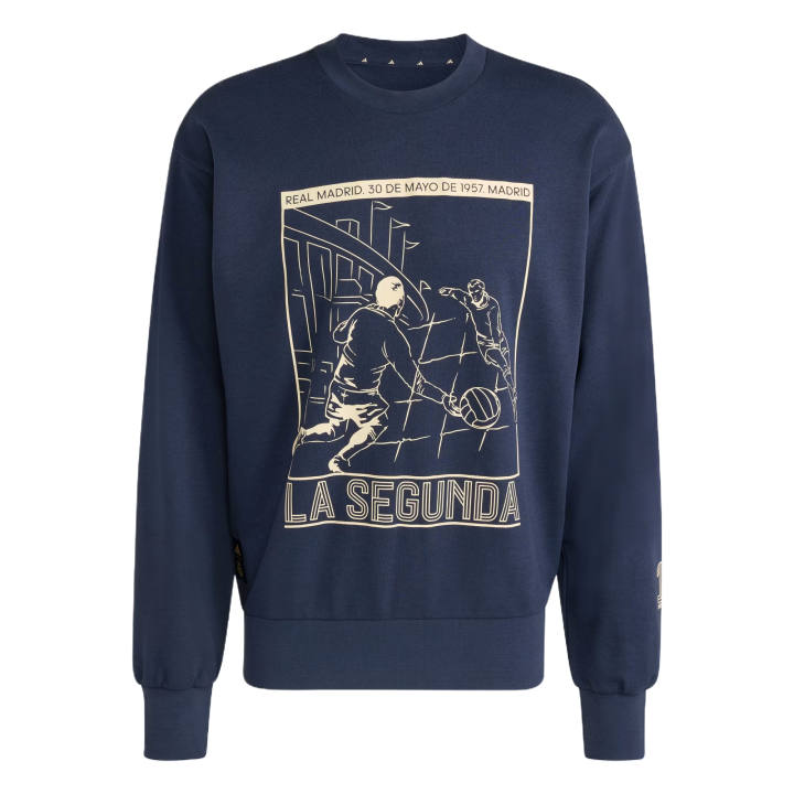 Adidas Adidas Free Shipping With AdiClub Real Madrid Heritage Crew Sweat