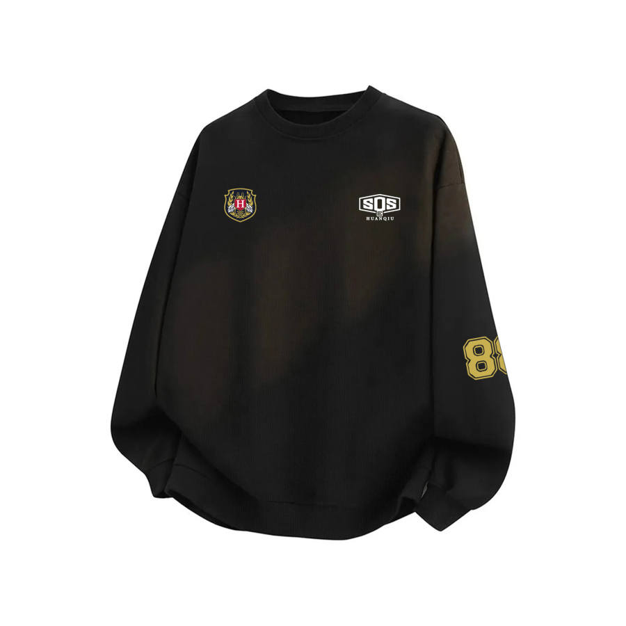 HUANQIU Sweatshirts Unisex Crew Neck Moderate Heavyweight