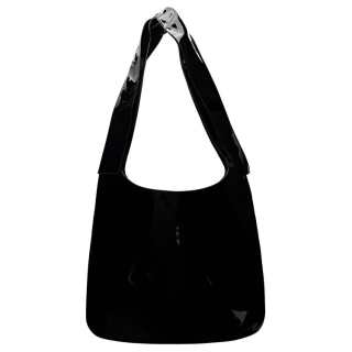 WE11DONE Patent Leather Handbag, Shoulder Bag Women's Black