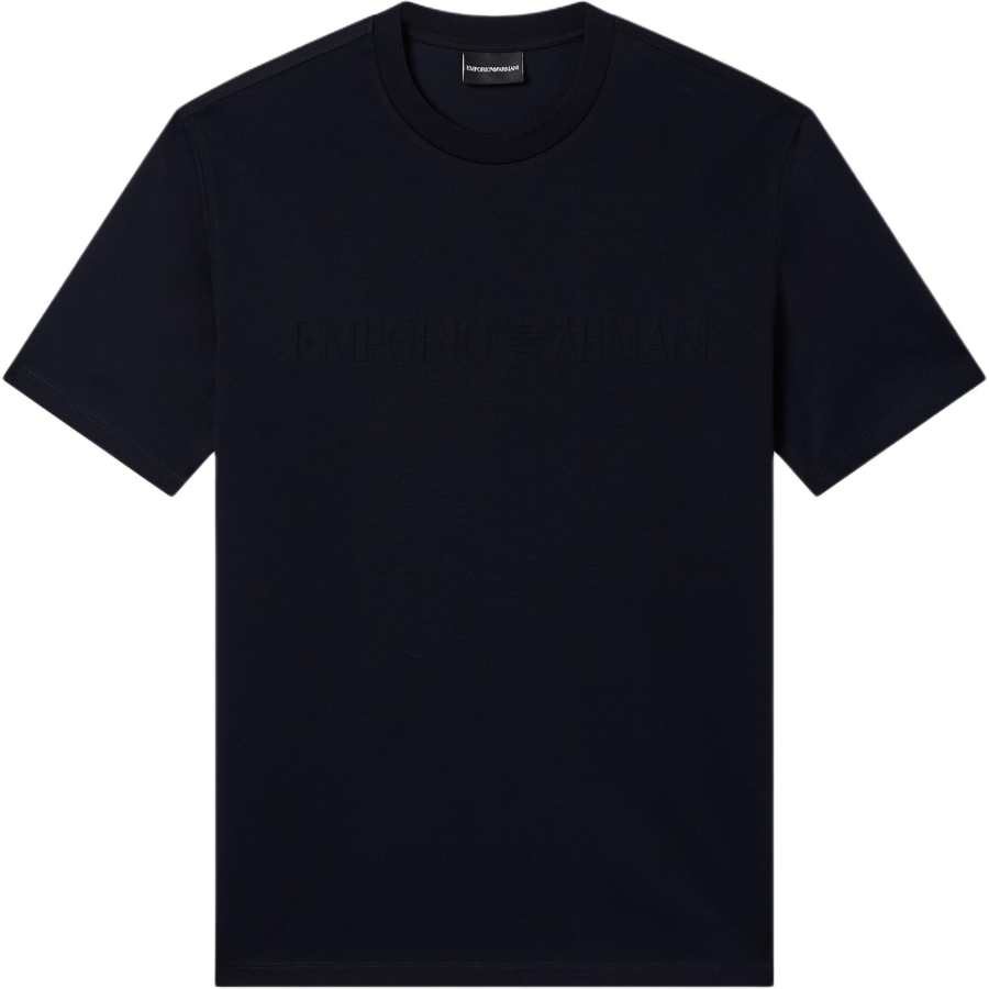 Emporio Armani Jersey T-shirt with matching intarsia logo