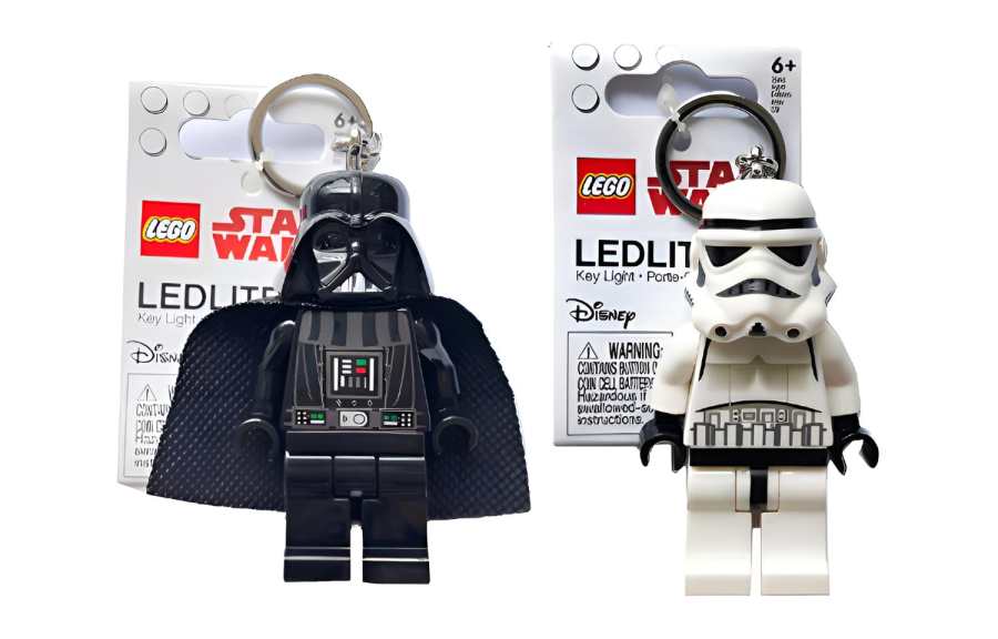 LEGO Star Wars Collection Glow in The Dark Keychain Building Blocks 0 300pcs Black Warrior White Soldier