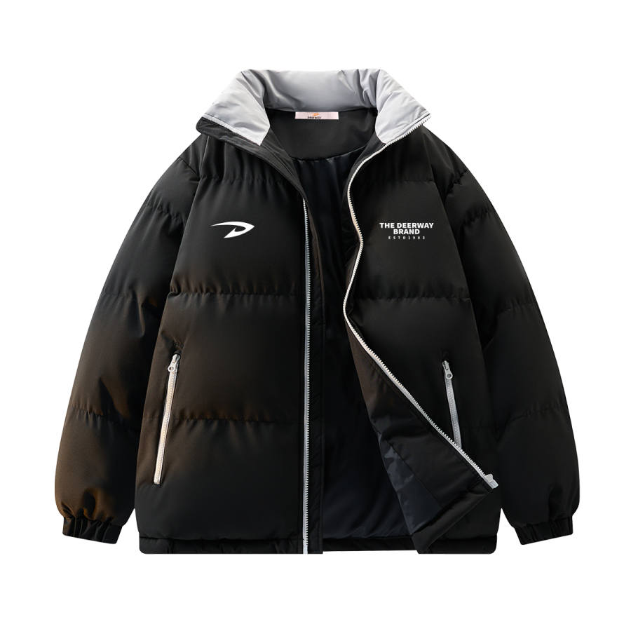 DEERWAY DEERWAY Puffer Jackets Unisex Stand Collar Thickened Padded Puffer Jacket