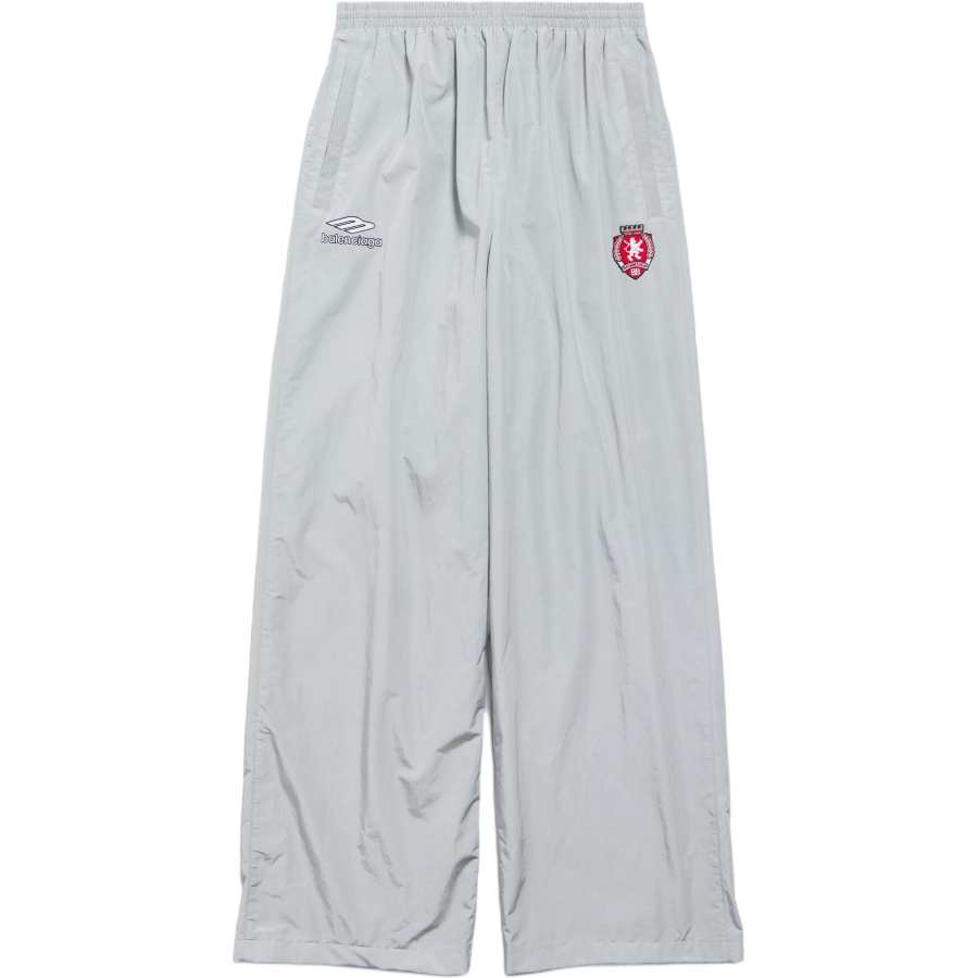 Balenciaga Logo Patch Wide-Leg Sweatpants