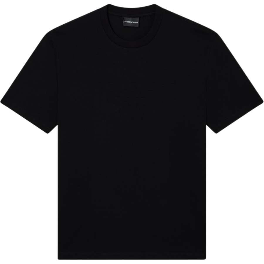 Emporio Armani Jersey T-shirt with matching intarsia logo