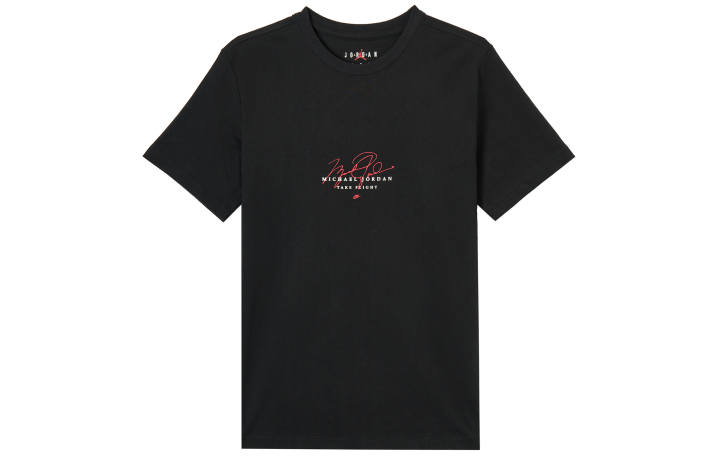 Jordan Jordan T Shirts Men's Black Crew Neck Moderate